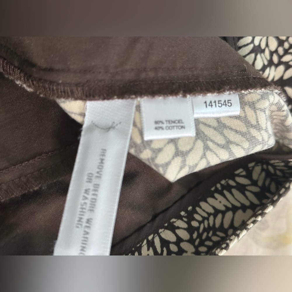 GW - Ms. Floral Skirt from Ann Taylor - Brown/Beige- Sz 14 - Picture 9 of 11